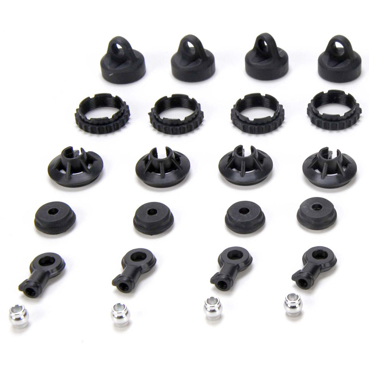 Losi Shock Plastics Set (4): 10-T