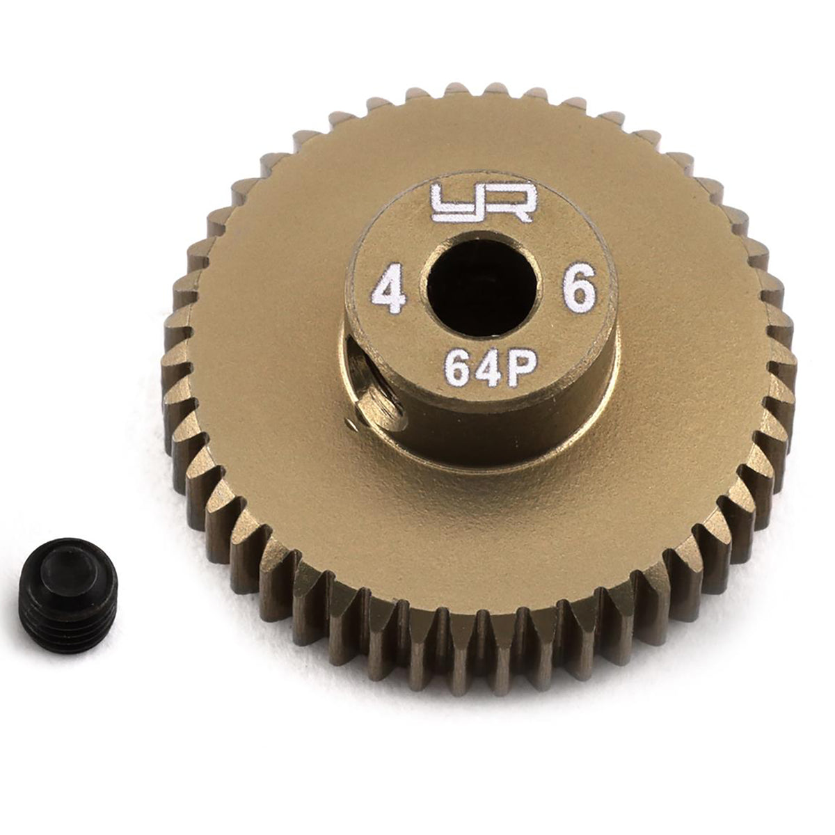 Yeah Racing 64P Hard Coated Aluminum Pinion Gear (46T)