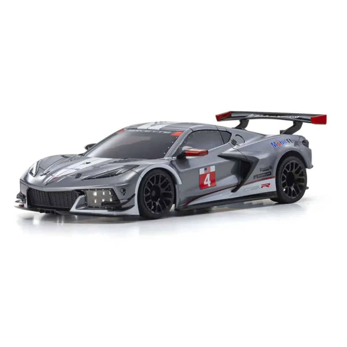 Kyosho Auto Scale Mini-Z MR-04 Chevrolet Corvette C8.R Pre-Painted Body (Gun Metal/White)