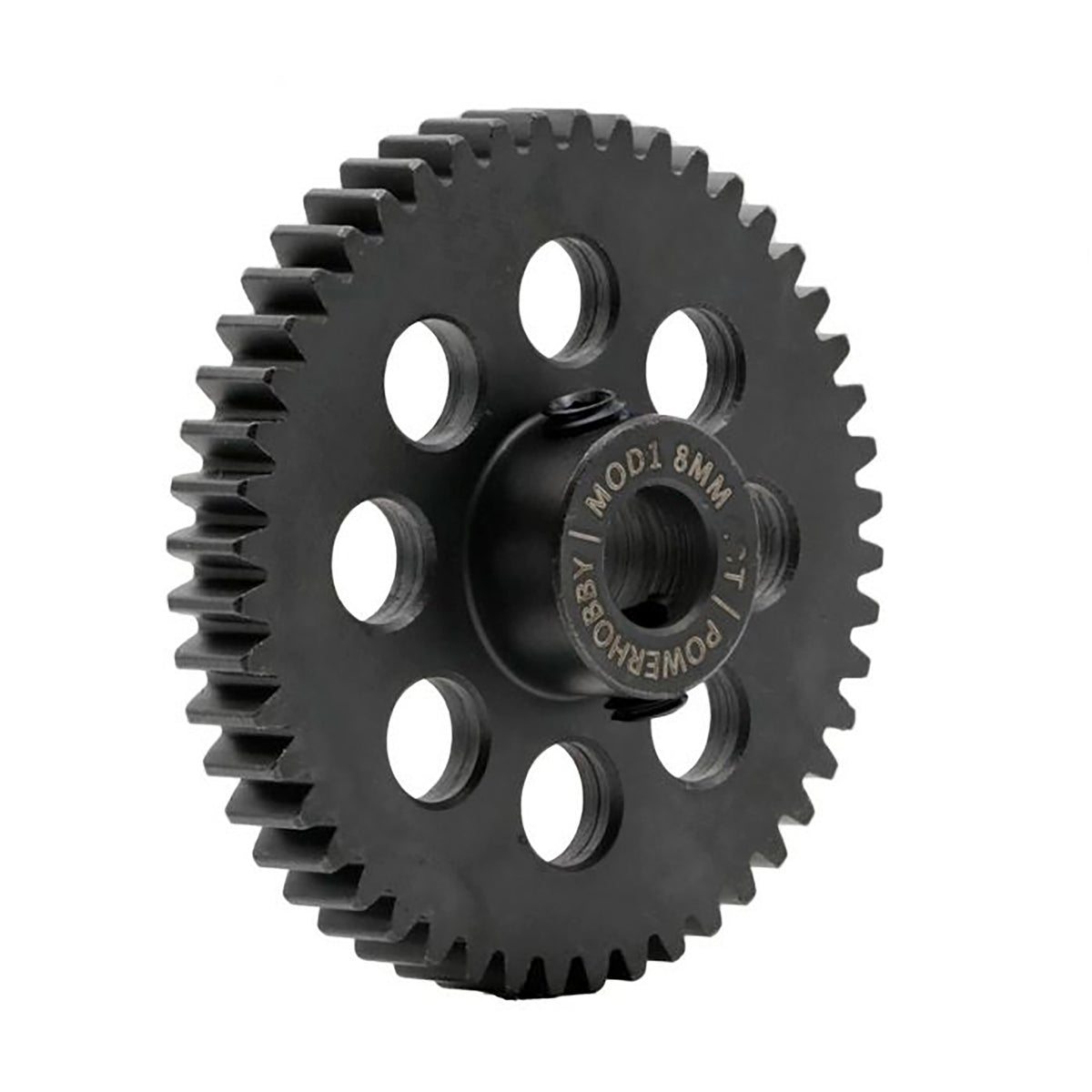 Power Hobby Hardened Steel 36T Mod1 8mm Pinion Gear with 2 Grub Screws