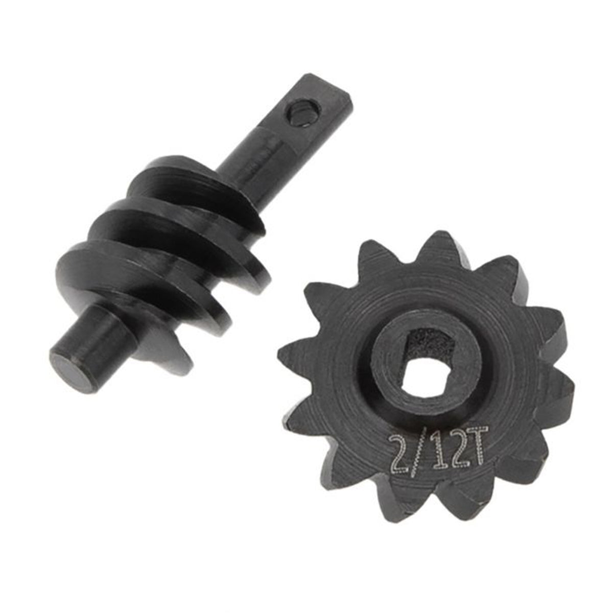 Power Hobby Steel Overdrive Gears Diff Worm Set 2T/12T, Overdrive 33%, for Axial SCX24