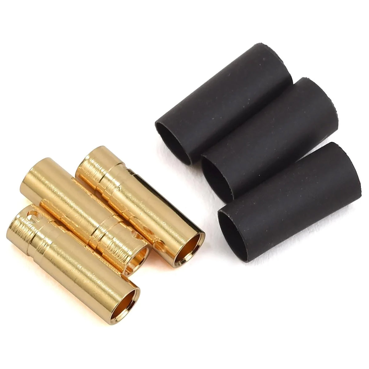 ProTek RC 4mm Short Female Bullet Connector w/Shrink Tube (3)