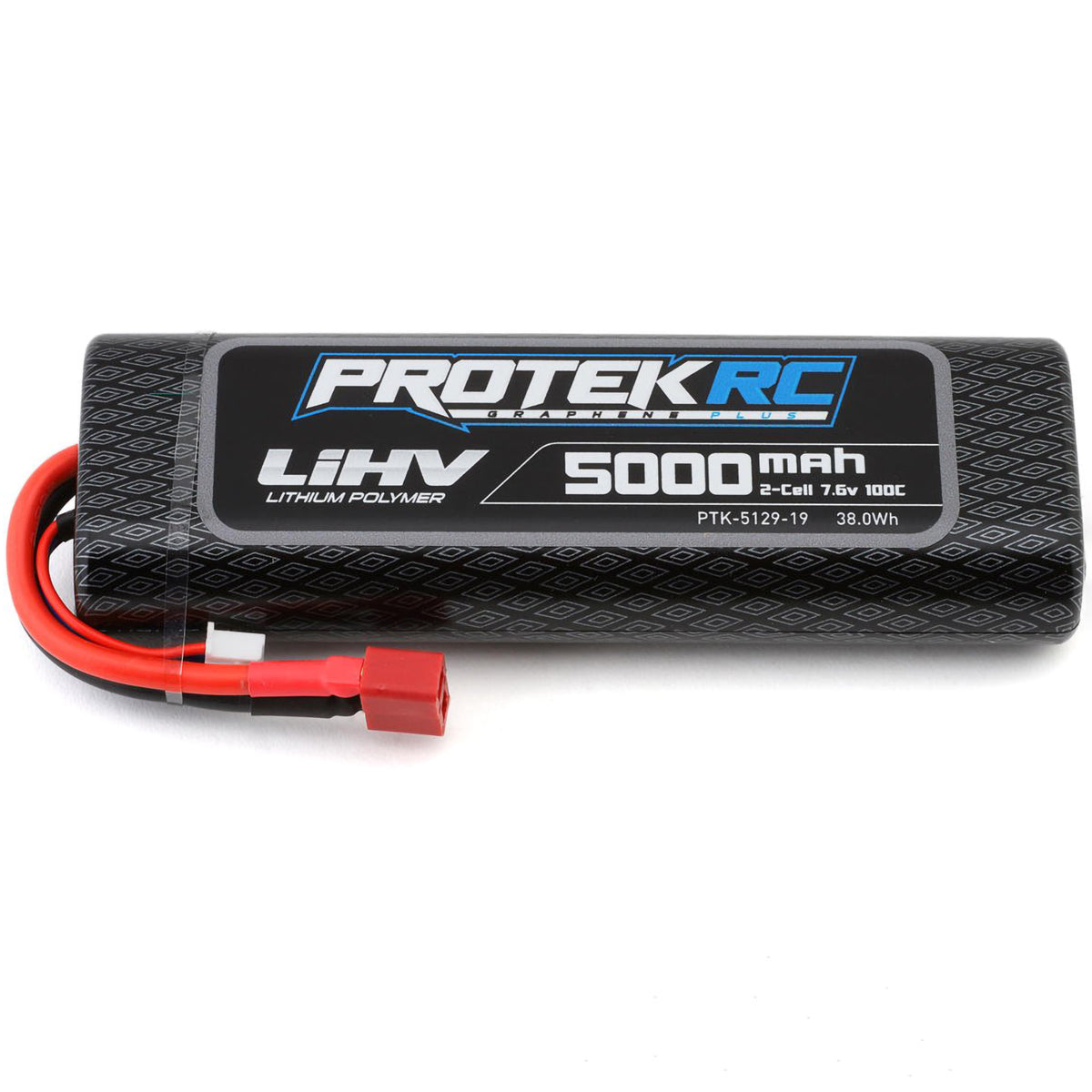 ProTek RC 2S 100C Si-Graphene + HV LiPo Stick Pack TCS Battery (7.6V/5000mAh) w/T-Style Connector (ROAR Approved)
