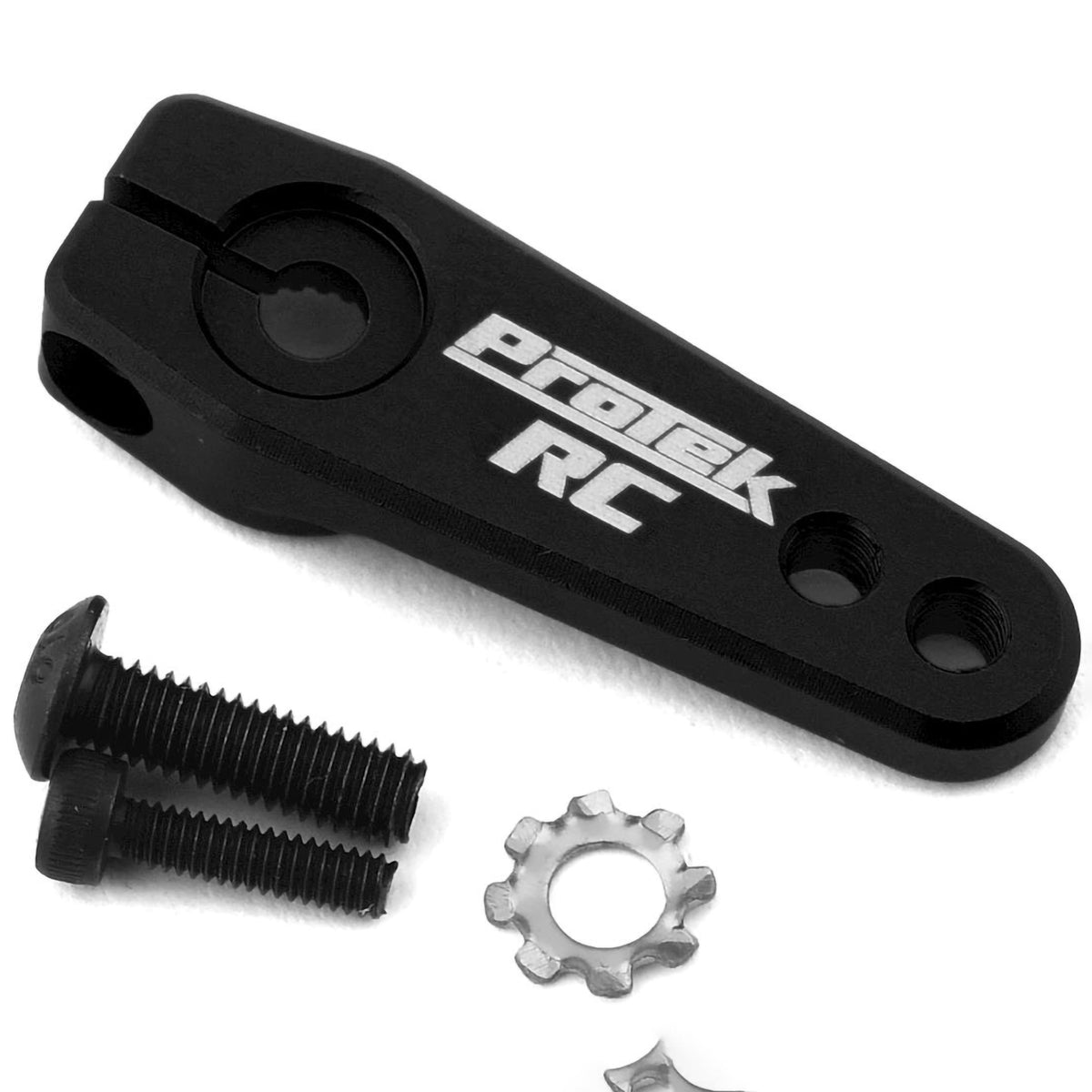 ProTek RC Aluminum Flat Clamping Servo Horn (Black) (25T-ProTek)