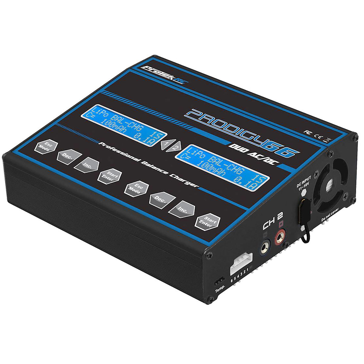 ProTek RC "Prodigy 66 Duo AC/DC" LiHV/LiPo Battery Balance Charger (6S/6A/50W x2)
