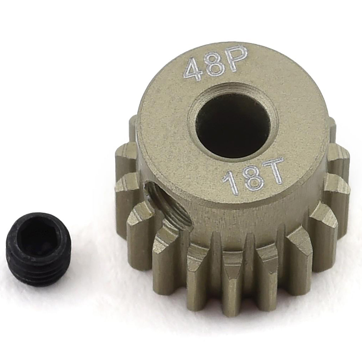ProTek RC 48P Lightweight Hard Anodized Aluminum Pinion Gear (3.17mm Bore) (18T)