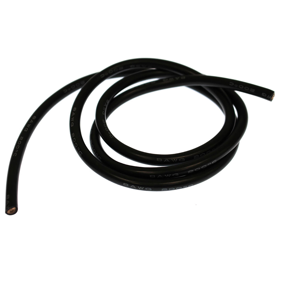 Racer's Edge 8 Gauge Silicone Wire, 3' Black
