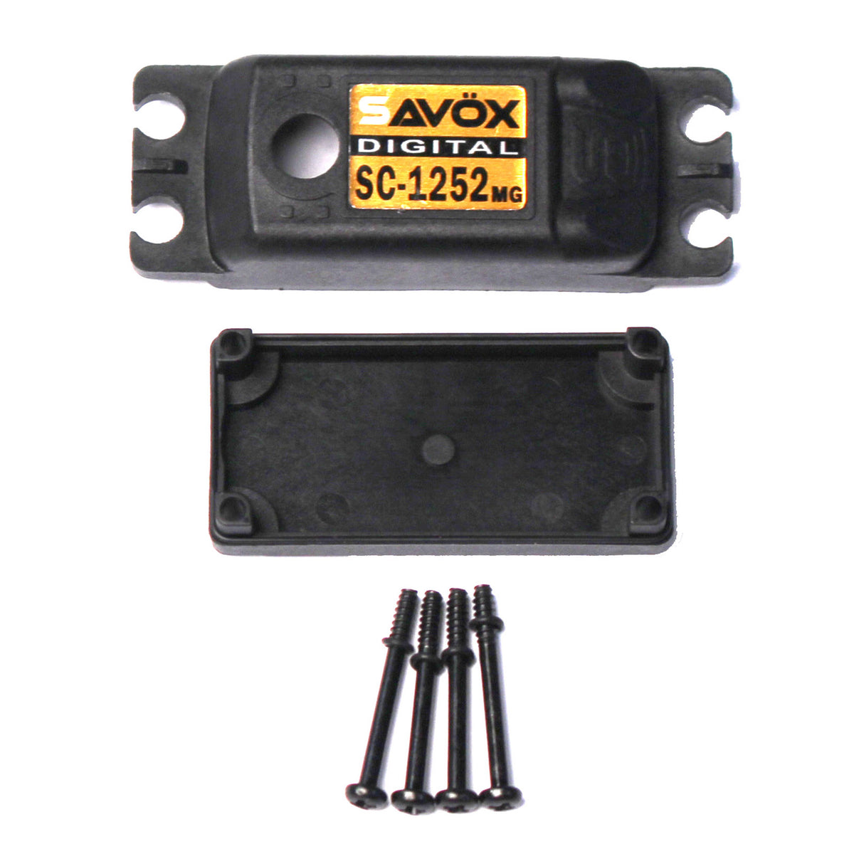 Savox Top & Bottom Servo Case w/ 4 Screws, for SC1252MG