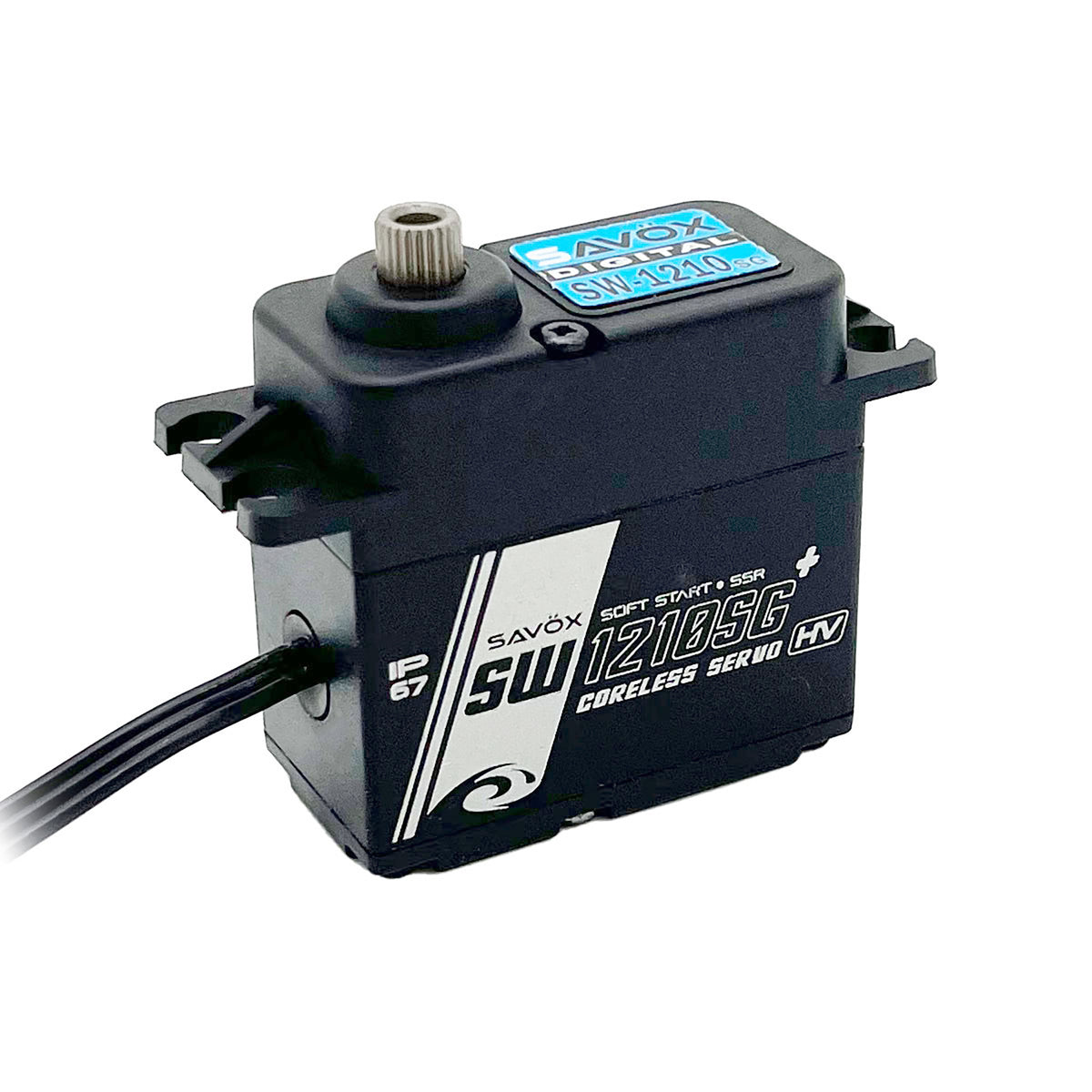 Savox Waterproof High Voltage Coreless Digital Servo with Soft Start .13sec / 444.4 @ 7.4V - Black Edition