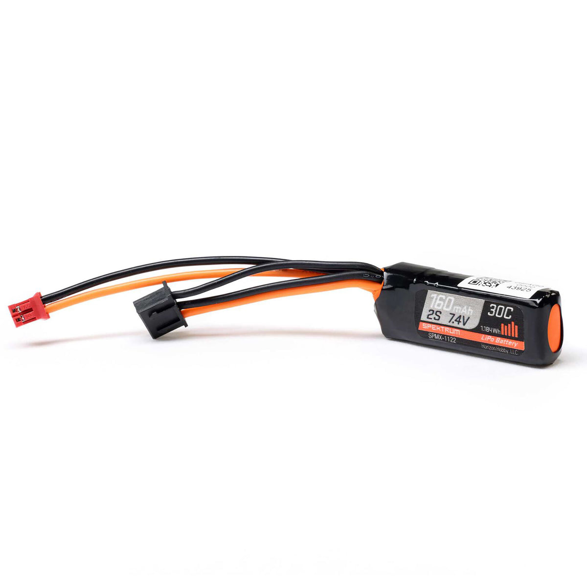 Spektrum RC 7.4V 160mAh 2S 30C LiPo Battery: PH2.0 SCX30