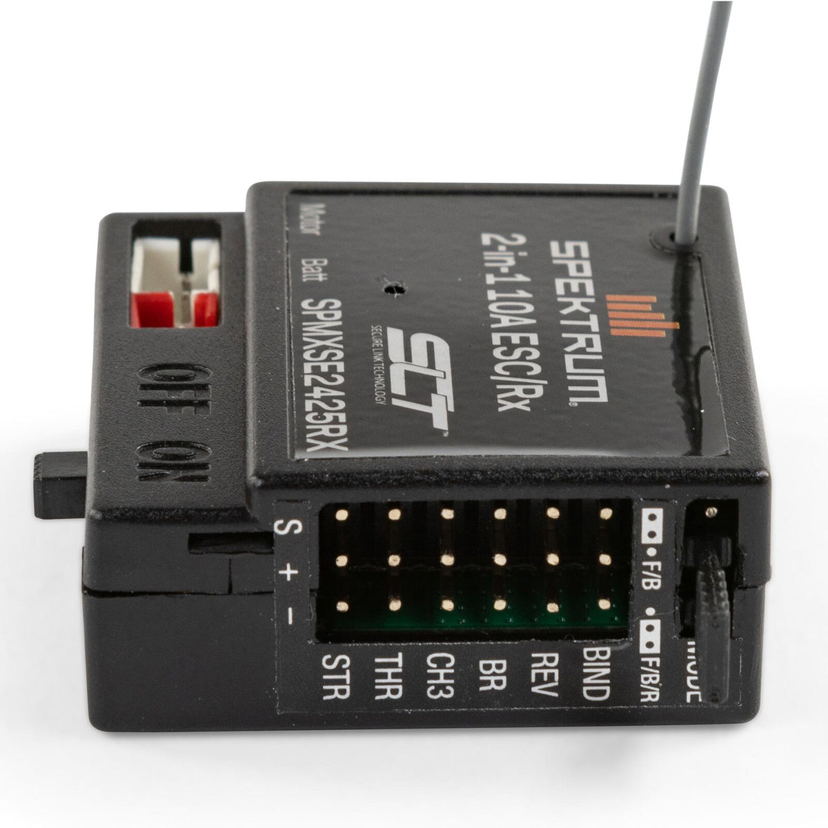 Spektrum RC 2n1 10A Brushed ESC / SLT RX 1/24 Scale