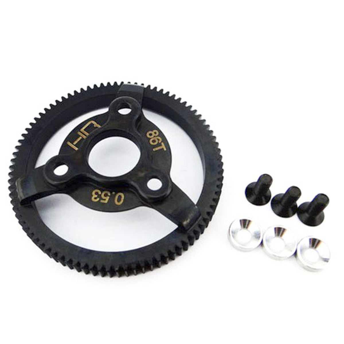 Hot Racing Hardened Steel Spur Gear 86T 48P Silver Traxxas
