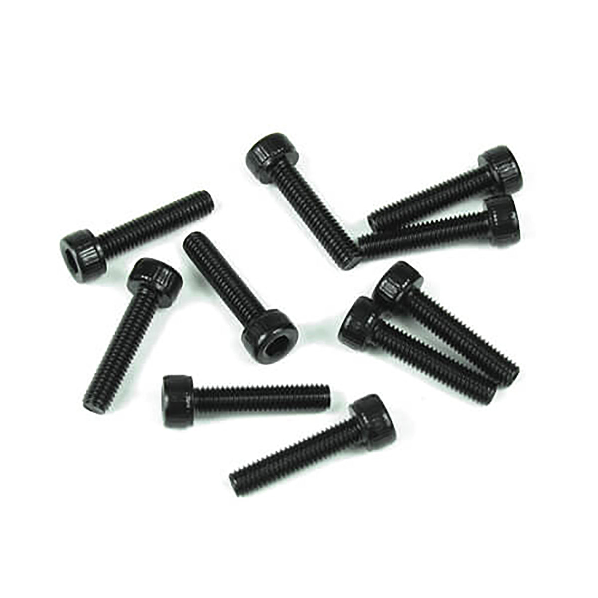 Tekno RC M3x14mm Cap Head Screws (Black, 10pcs)