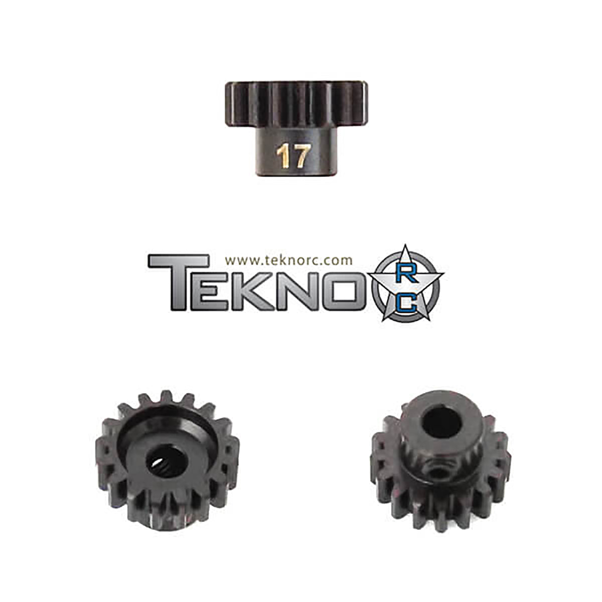 Tekno RC Pinion Gear 17T, MOD1, 5mm Bore, M5 Set Screw