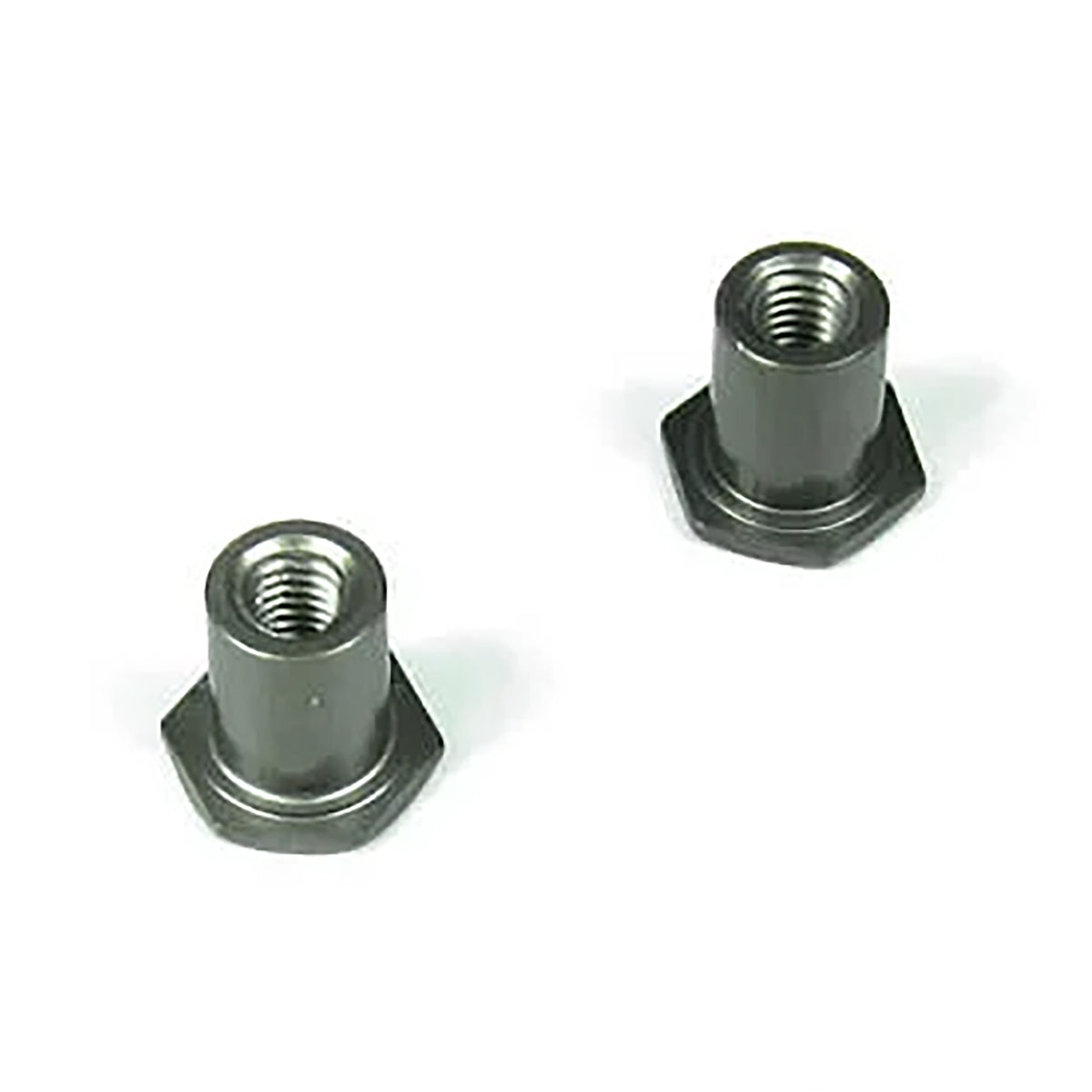 Tekno RC Steering Rack Bushings (Aluminum, Gun Metal Anodized, 2pcs)