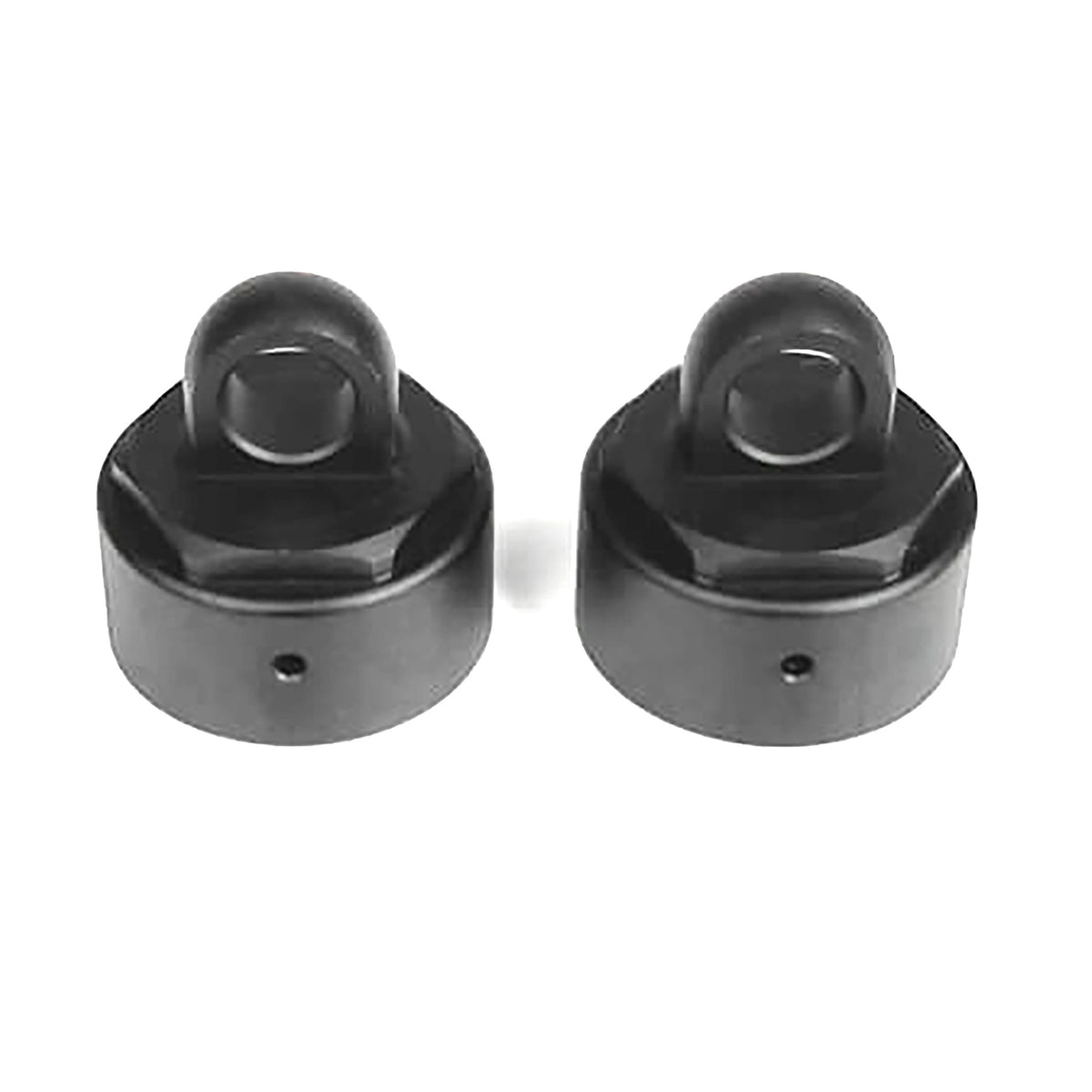 Tekno RC Non-Vented Shock Caps (aluminum, gun metal anodized, 2pcs)