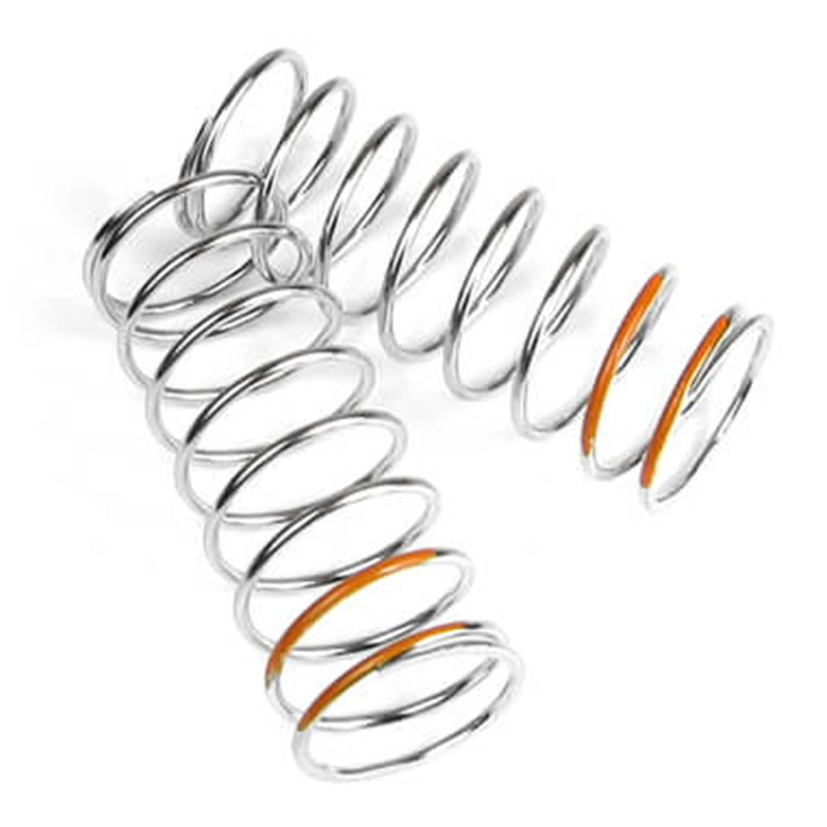 Tekno RC LF Shock Spring Set (front, 1.6x9.0, 4.91lb/in, 57mm, orange)