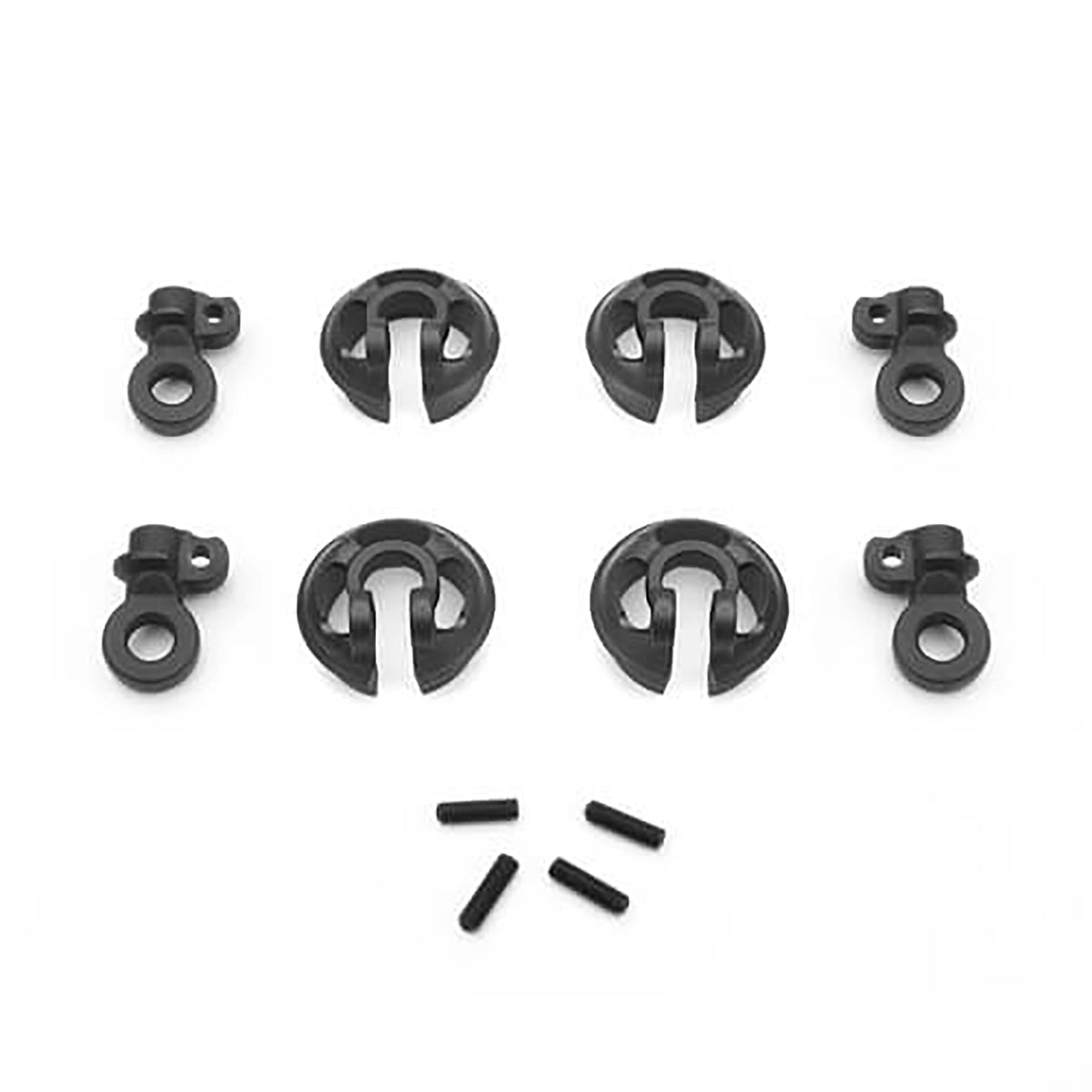 Tekno RC EB410/ET410 Locking Shock Rod End & Spring Perch Set