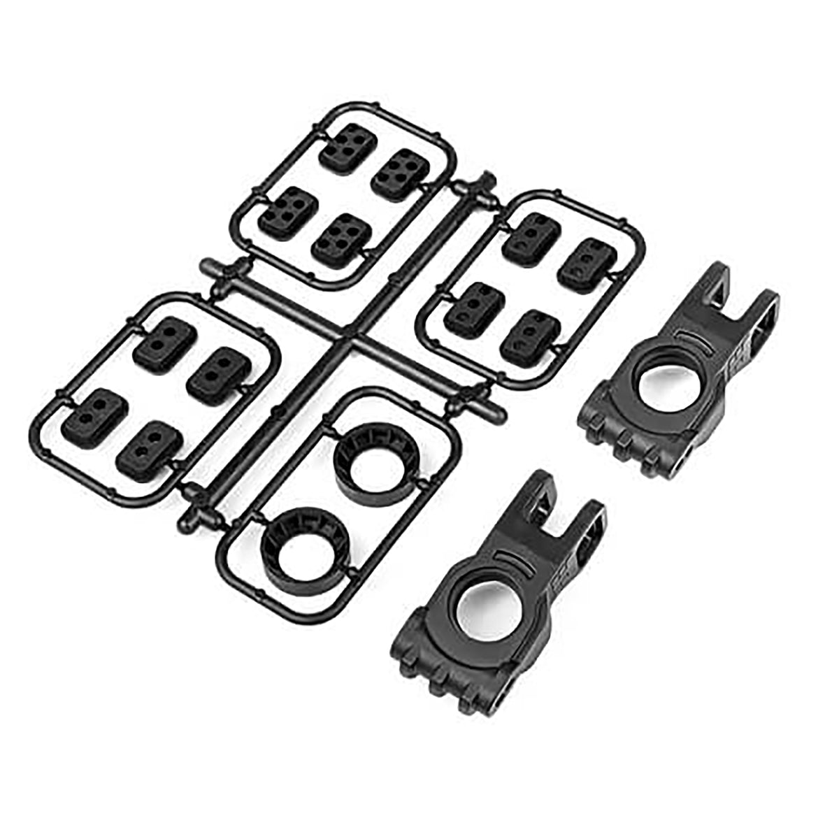 Tekno RC Rear Hubs and Bearing Spacers (+/-2mm, adj roll center, L/R, EB/NB48 2.1)