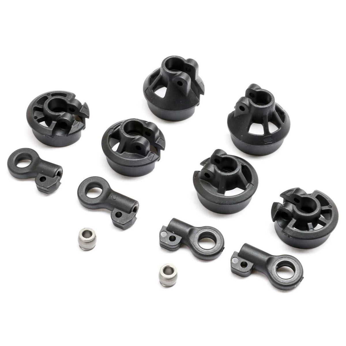 TLR Spring Cups, Shock Ends, 13mm: 22X