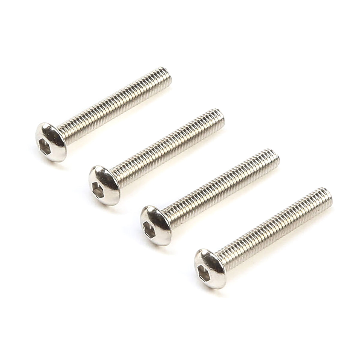 TLR Left Hand Button Head Screws, M3x20mm (4)
