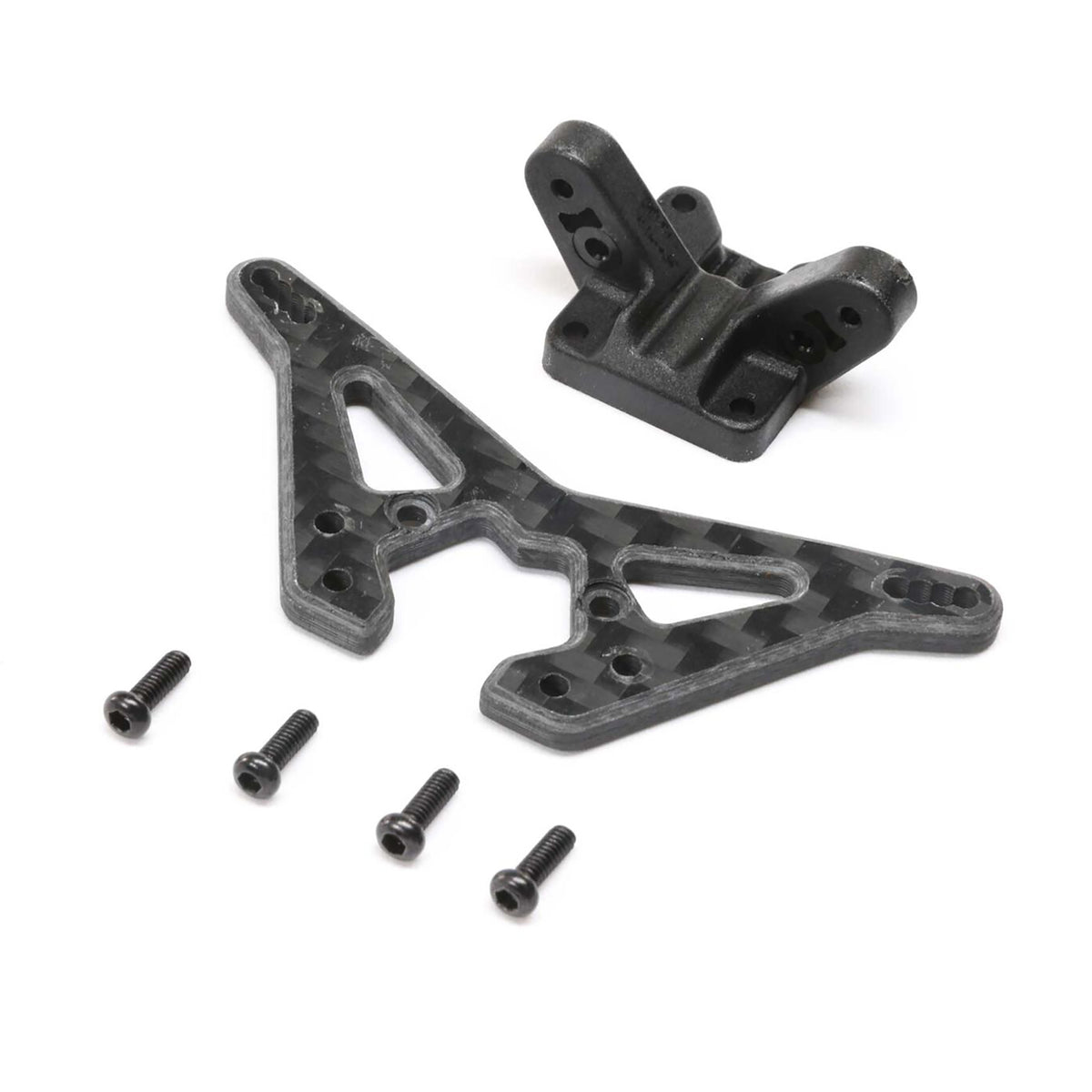 TLR Carbon Rear Shock Tower: Mini-B, BL