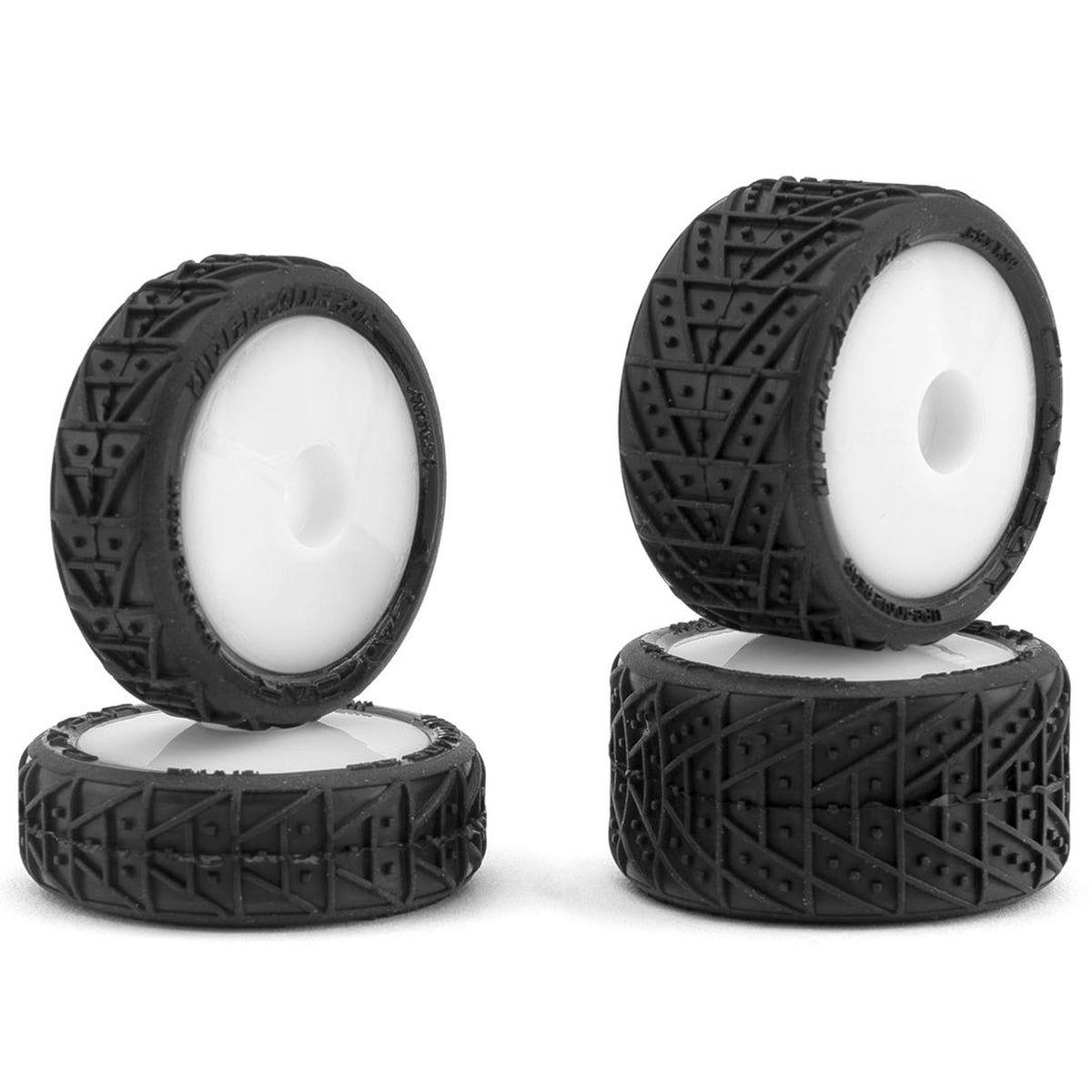 UpGrade RC Clay Bar Pre-Mounted Front and Rear Clay Tires for Losi® Micro-B™ (White)