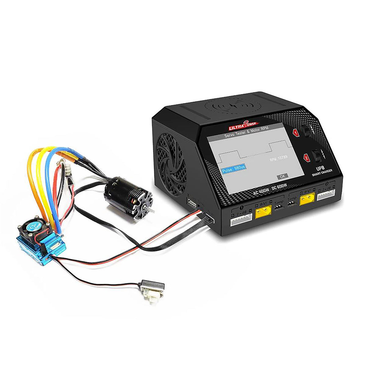 Ultra Power UP8 AC 400W / DC 600W 16A x2 Dual Channel Output 1-6S Battery Charger/Discharger/Balancer/Tester