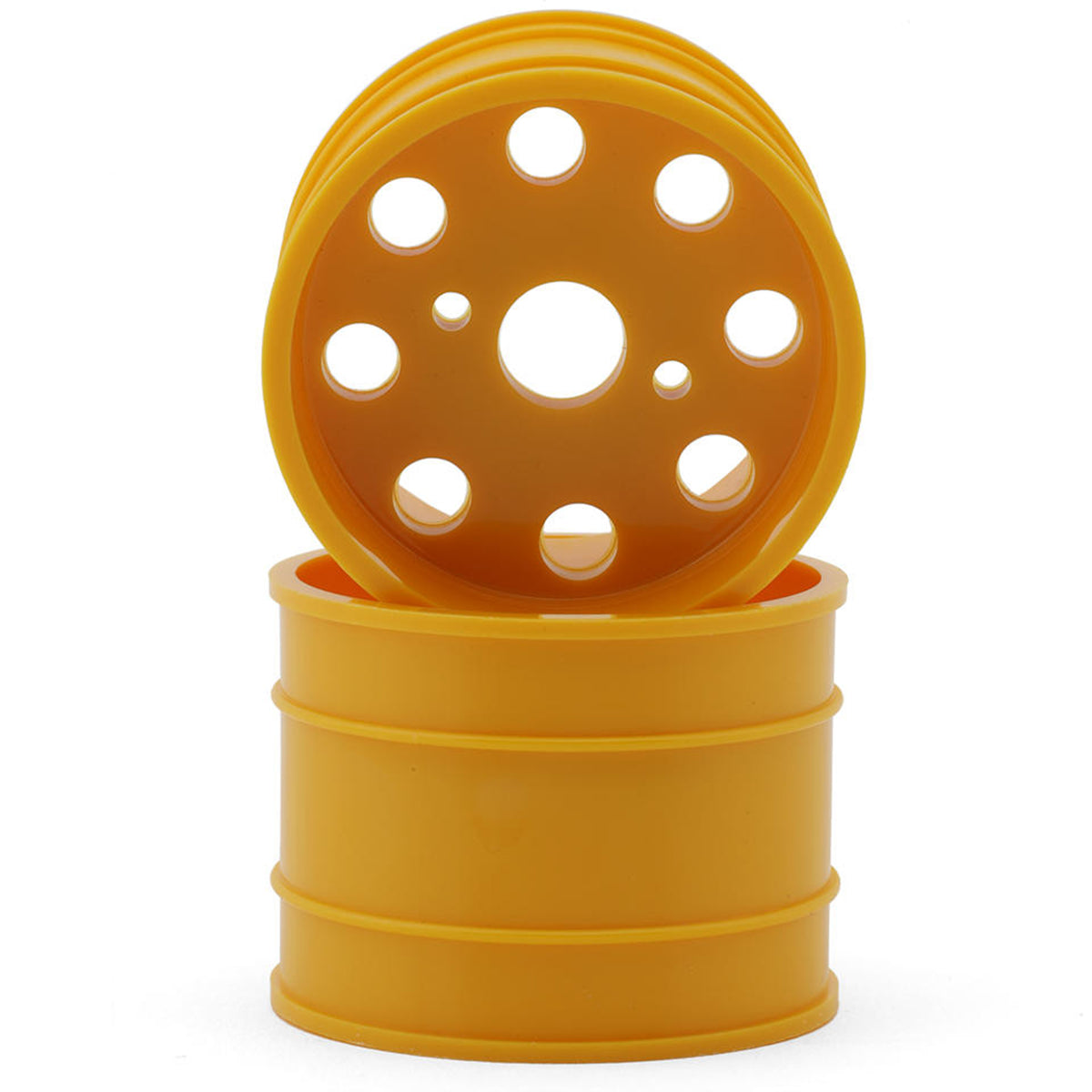 Yokomo Wonder Dog Fighter Wheels (Yellow) (2)