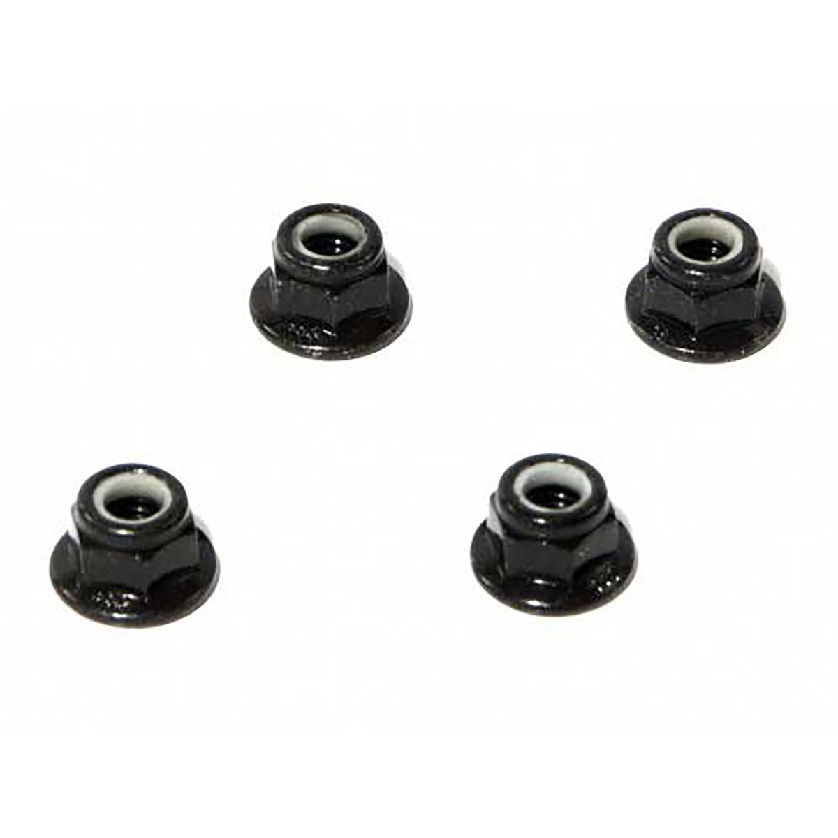 HPI Flanged Lock Nut M5, Black, (4pcs) (CW)