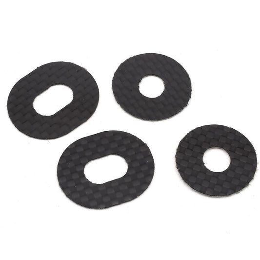 1UP Racing Carbon Fiber Body Adhesive Backed Washers Extra Protection for 1/8 Off Road