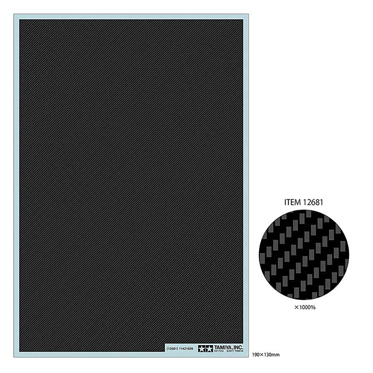 Tamiya Carbon Pattern Decal (Twill Weave/Fine)