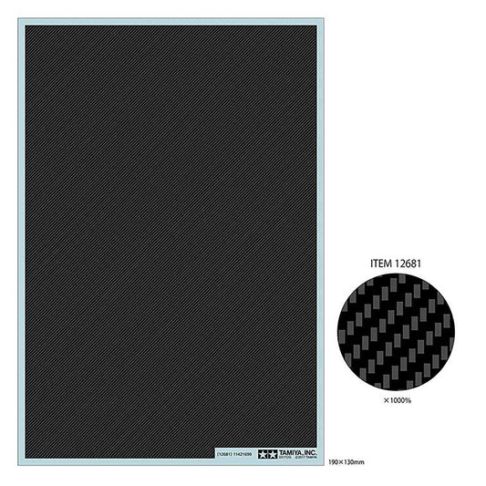 Tamiya Carbon Pattern Decal (Twill Weave/Fine)