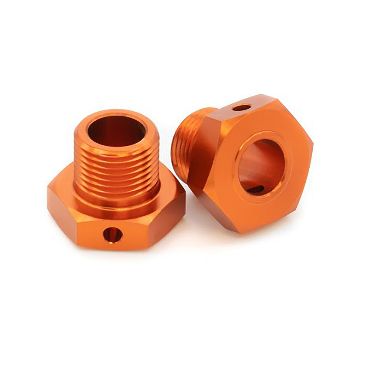 HPI 17mm Hex Hub Adaptor (Orange/2pcs) - fits Savage X Flux V2 and 4.6 GT-6