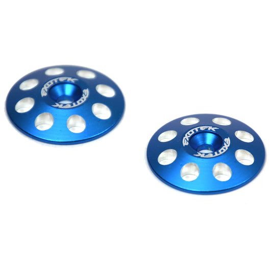 Exotek 1/8 Buggy XL Wing Buttons, 22mm (2), Blue