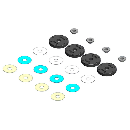 MIP Bypass1™ Pistons 6-Hole Set 16mm, Mugen 1/8th