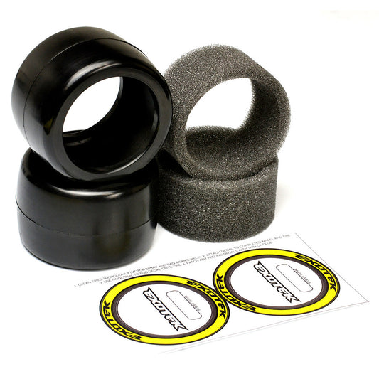 Exotek F1 Tires, Rear 36X (yellow)