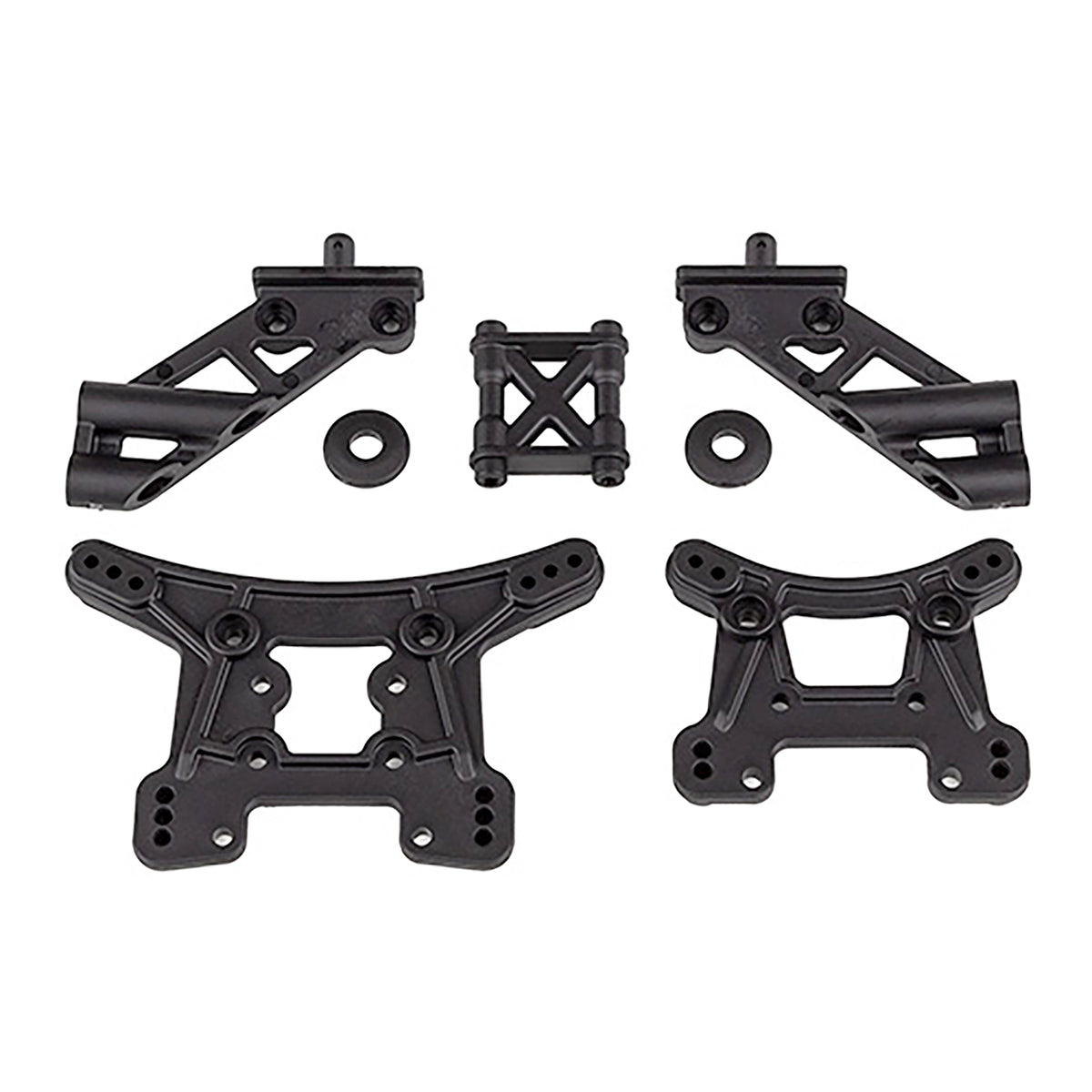Team Associated Front and Rear Shock Towers and Wing Mounts Set