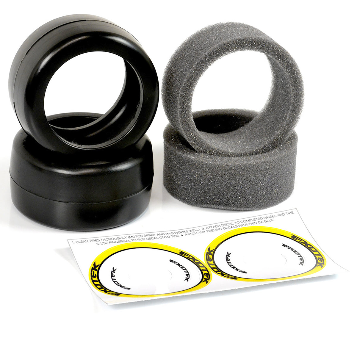 Exotek F1 Tires, Front 40X (yellow)