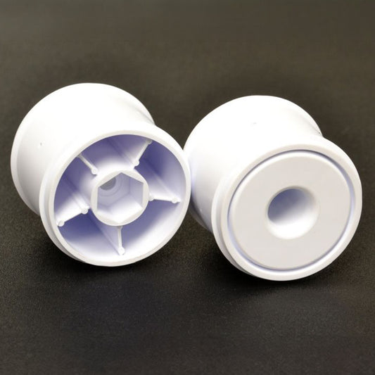 Exotek F1 1/10 Disk Wheels (White) Rear (2)  for use with Exotek F1 Tires Only