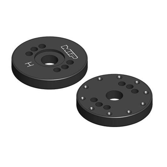 MIP Bypass1 Hi-Flow Pistons, 10-Hole x Blank, 1/8th Scale, (2)