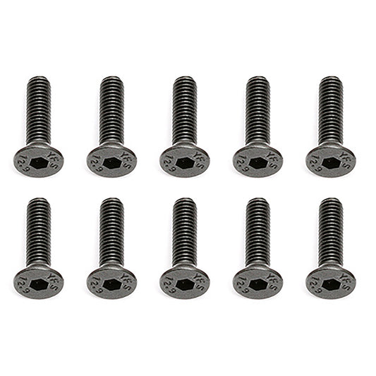 Team Associated M3x12mm Flat Head Screws (10)