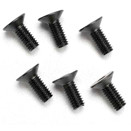 Traxxas Screws, 4x10mm Countersunk Machine (hex drive) (6)