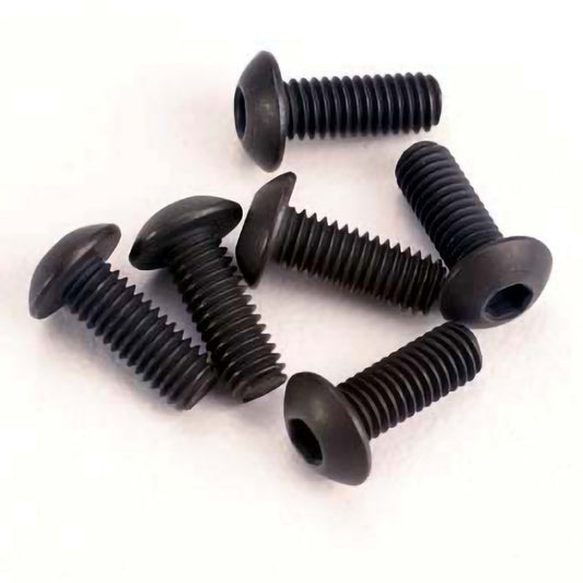 Traxxas 3x8mm Button-Head Machine Screws (Hex Drive)(6)