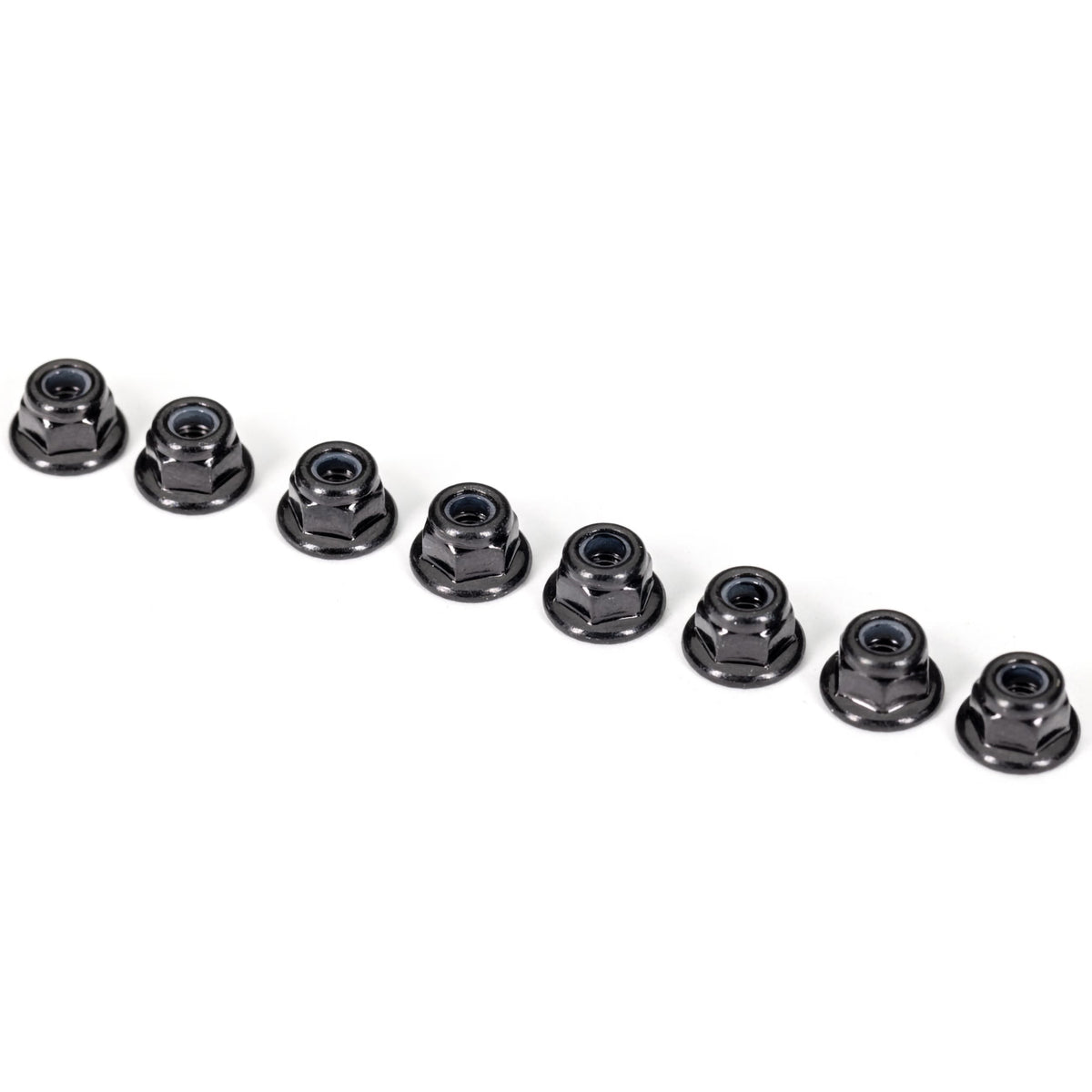 Traxxas 3mm Flanged Nylon Nuts (Black) (8)