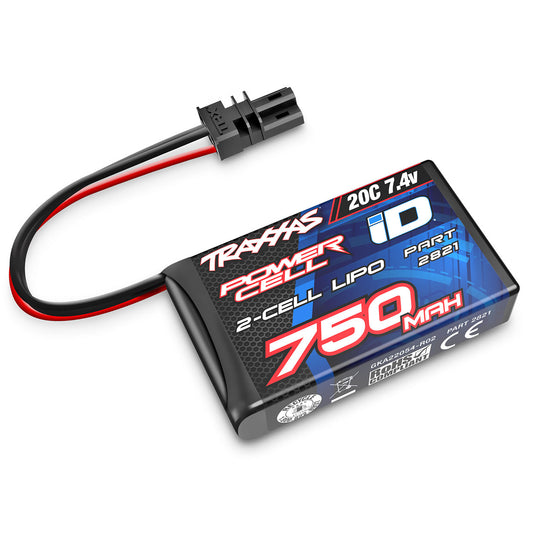 Traxxas 2S Power Cell 20C Lipo Battery w/iD Connector (7.4V/750mAh)