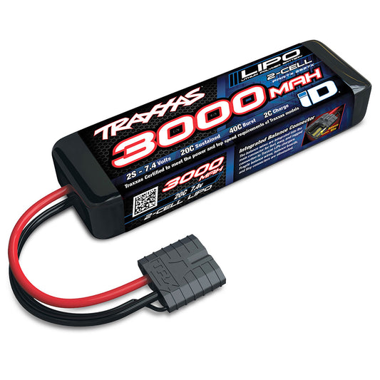 Traxxas 2S "Power Cell" 20C LiPo Battery w/iD Connector (7.4V/3000mAh)