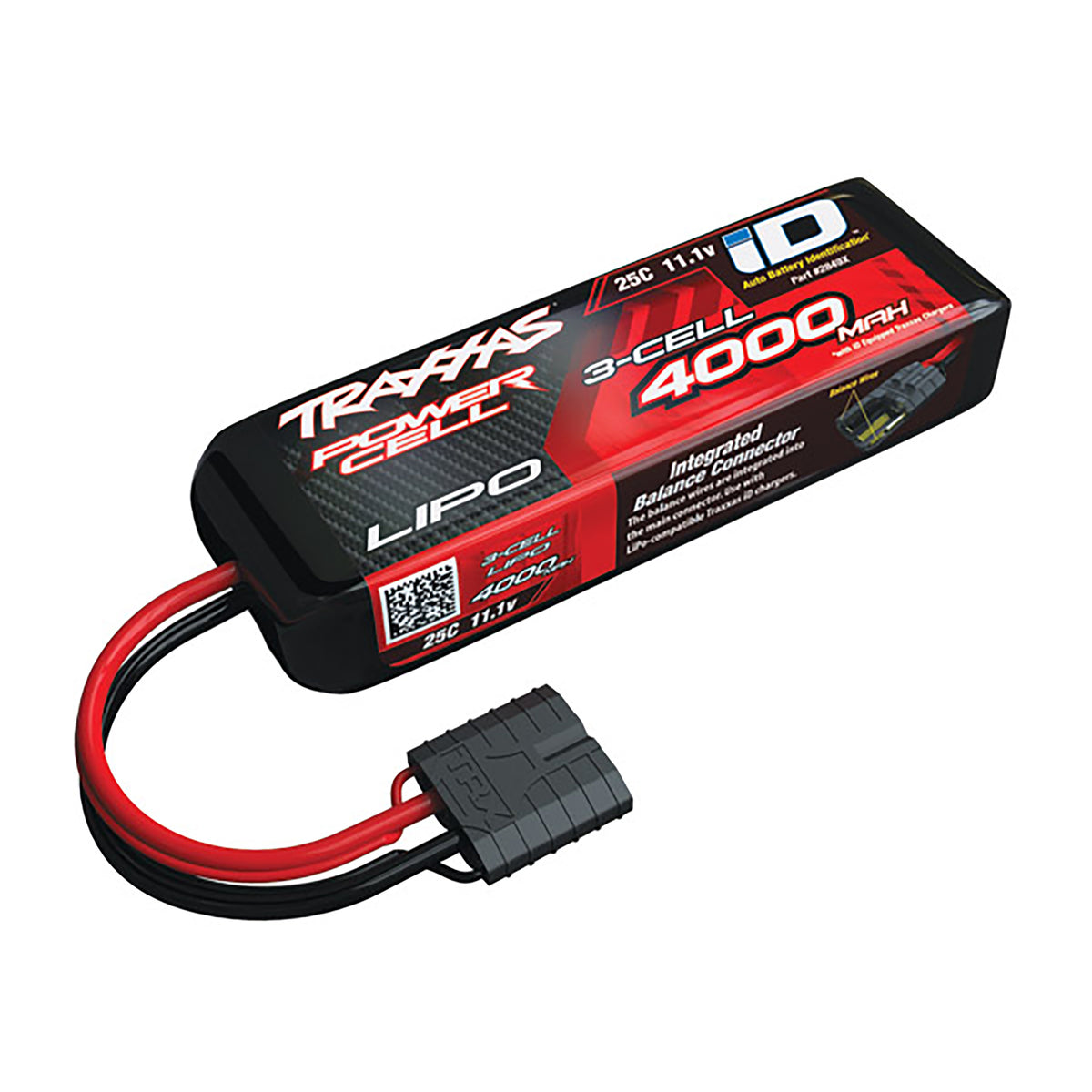 Traxxas 3S Power Cell 25C LiPo Battery w/iD Traxxas Connector (11.1V/4000mAh)