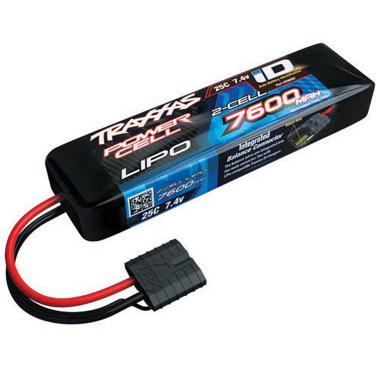Traxxas 2S Power Cell 25C LiPo Battery w/iD Traxxas Connector (7.4V/7600mAh)