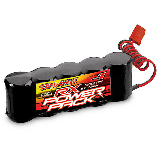 Traxxas 1200 mAh 6 Volt 5-Cell NiMH Receiver Flat Battery
